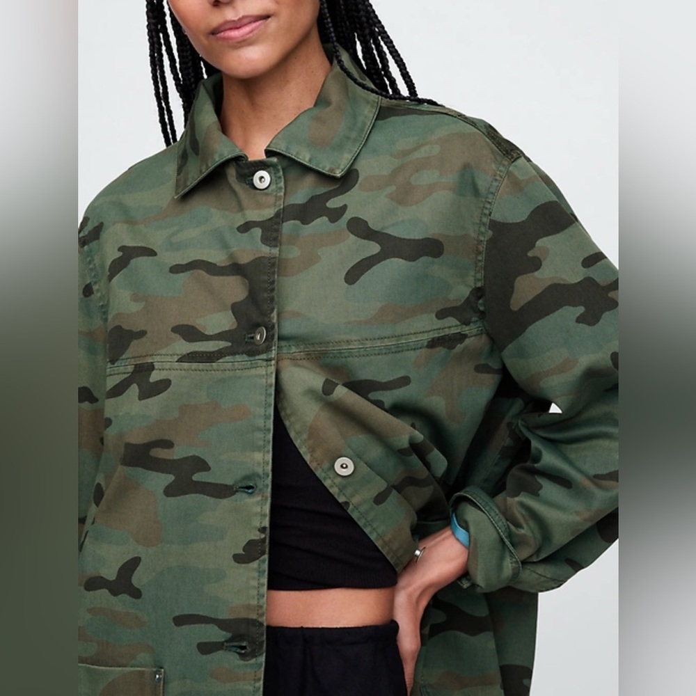 Gap Green Camo Chore Jacket